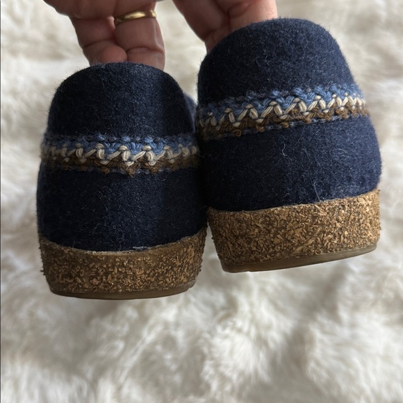 Haflinger Grizzly Zig Zag Clogs Captain’s Blue Size 41 - Picture 10 of 11